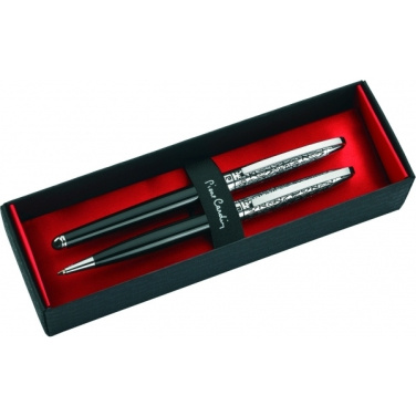 Logo trade promotional gifts image of: Writing set ballpoint pen & fountain pen JACQUES Pierre Cardin