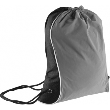 Logo trade corporate gifts image of: Drawstring bag DENISON Schwarzwolf