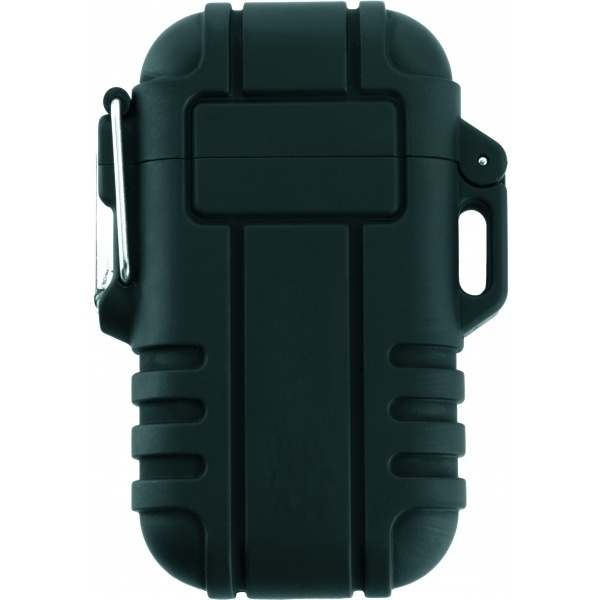 Logo trade promotional merchandise photo of: Ecological lighter SANFORD Schwarzwolf