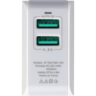 Logo trade promotional merchandise photo of: Travel adapter ANTWERP