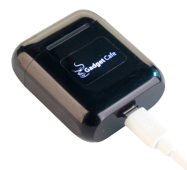 Logo trade promotional merchandise image of: Wireless earbuds with light up logo