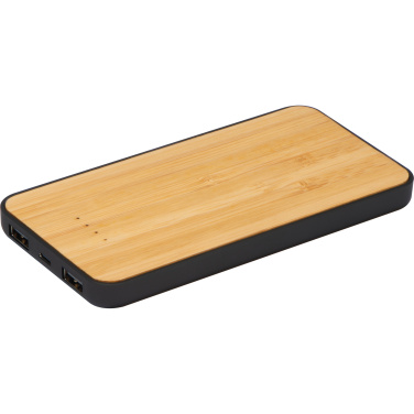 Logo trade promotional giveaways image of: Wireless charger and powerbank 8000 mAh MILAN