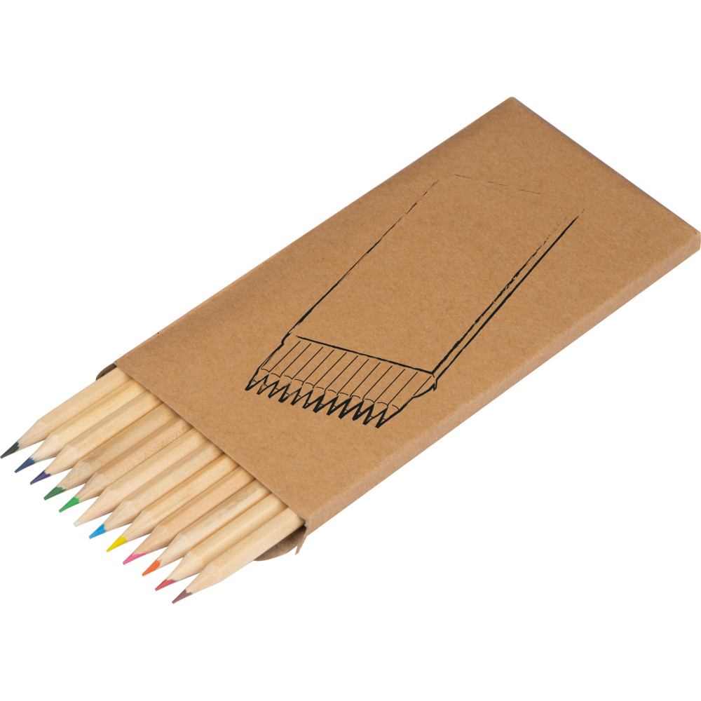 Logo trade promotional gifts image of: 12-piece crayon set MENORCA