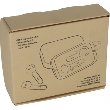 Logo trade business gifts image of: Bluetooth earbuds BARCELONA