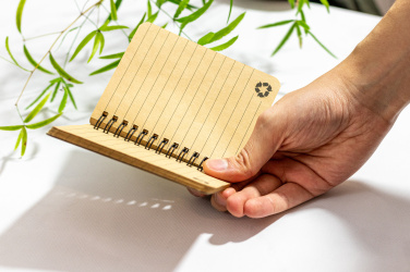 Logo trade promotional products image of: A6 notebook PHOENIX