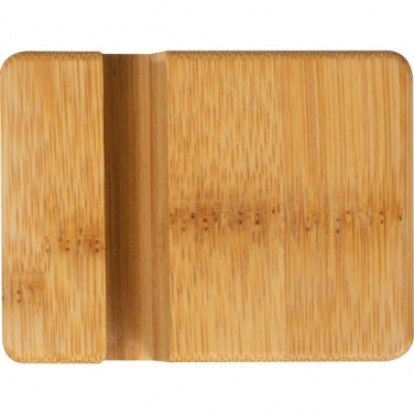 Logotrade promotional giveaway picture of: Bamboo smartphone holder SAN SEBASTIAN