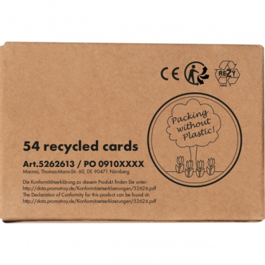 Logo trade promotional items picture of: Playing cards NEW CASTLE