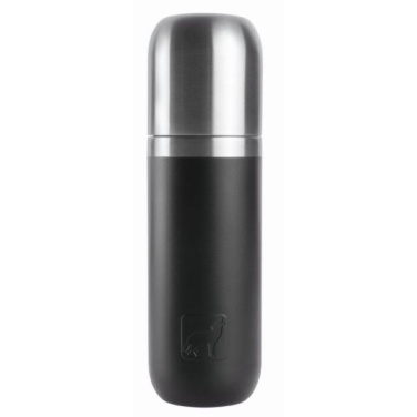 Logotrade promotional giveaway image of: Vacuum bottle DINARA Schwarzwolf