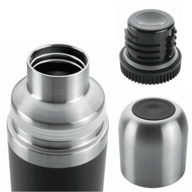 Logo trade promotional products picture of: Vacuum bottle DINARA Schwarzwolf
