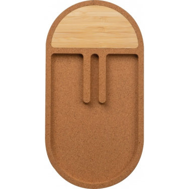 Logo trade promotional giveaway photo of: Desk organiser with charging station LANCASTER