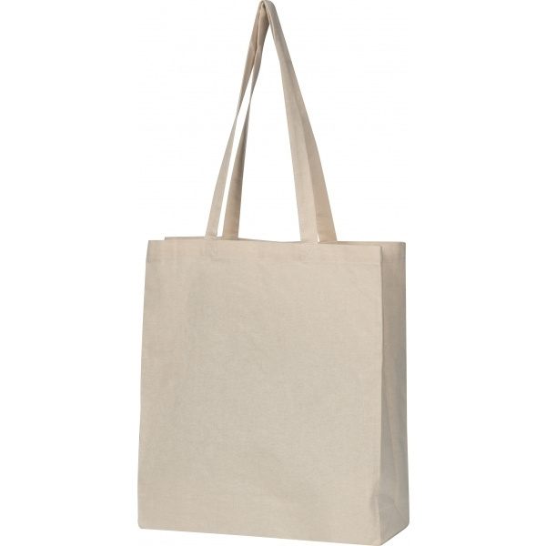 Logo trade promotional gifts image of: Organic cotton bag with bottom fold INNSBRUCK