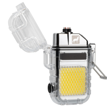 Logotrade promotional merchandise picture of: Electrical lighter CALBUCO Schwarzwolf