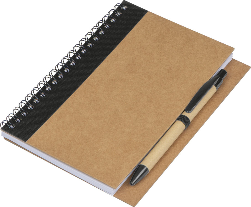 Logo trade corporate gifts image of: Spiral notebook Ravenna