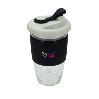 Logo trade advertising products image of: Glass coffee cup 424 ml