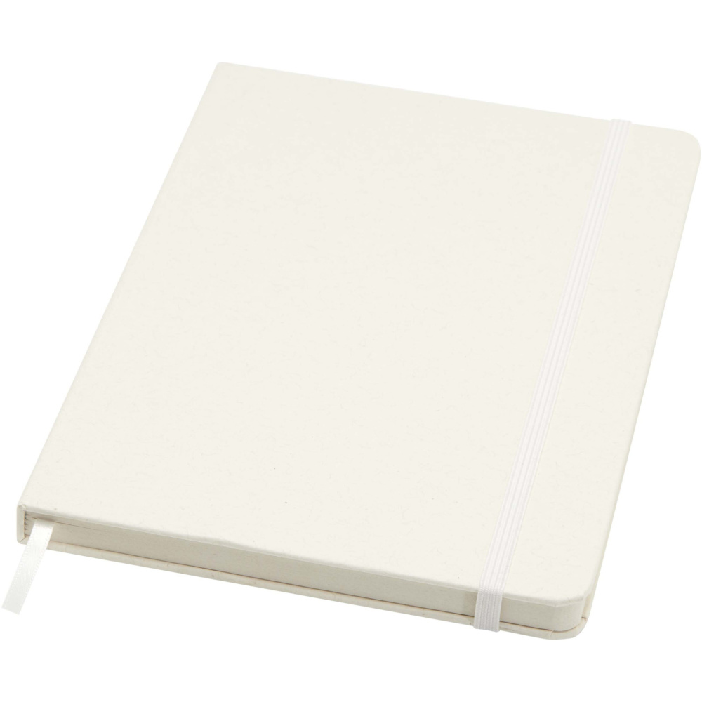 Logo trade promotional product photo of: Bass A5 recycled hard cover notebook with lined pages
