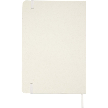 Logo trade promotional merchandise photo of: Bass A5 recycled hard cover notebook with lined pages