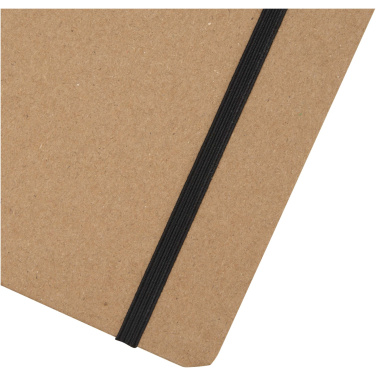 Logo trade promotional merchandise image of: Holm A5 stone paper hard cover notebook with lined pages