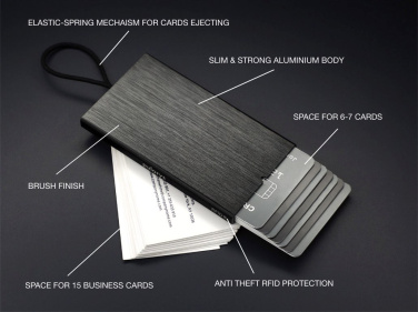 Logo trade promotional gifts image of: RFID credit and business card holder 126615500