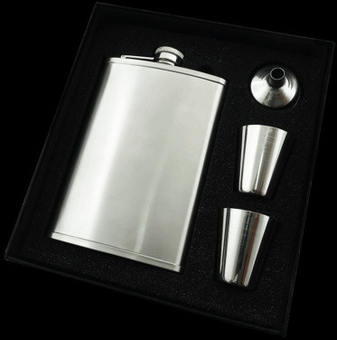 Logo trade promotional gift photo of: Hip flask Set 92203600