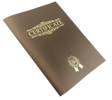 Logo trade promotional giveaway photo of: Certificate cover 152094