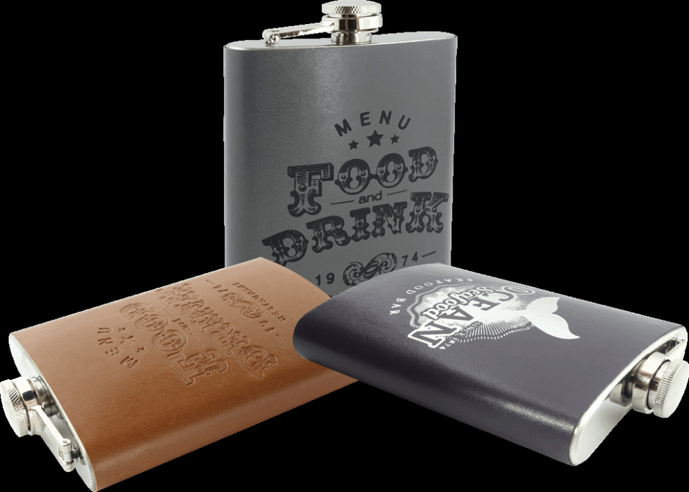 Logo trade promotional giveaways picture of: Hip flask 425119