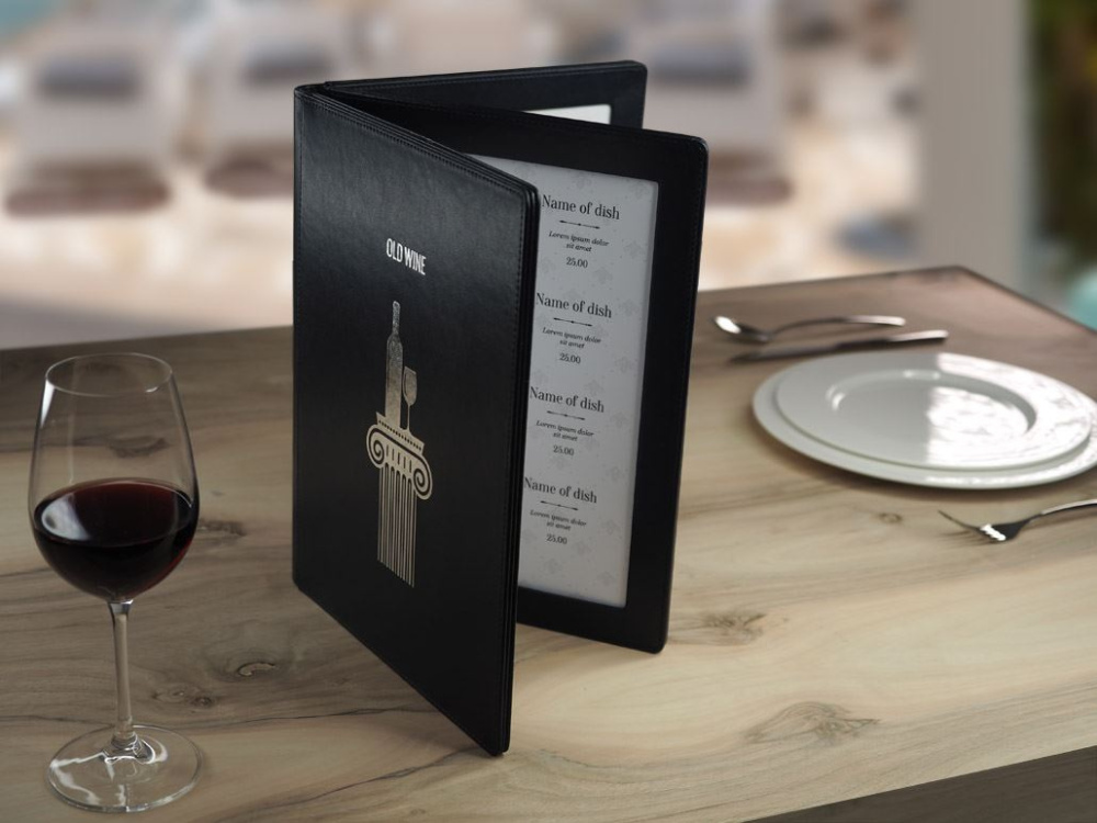 Logo trade promotional gifts image of: Menu cover 1065119