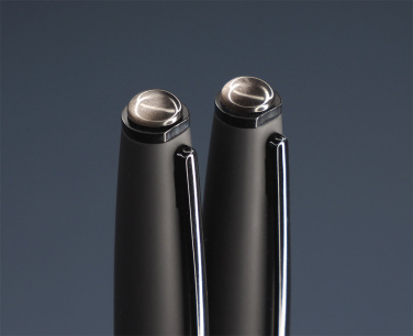 Logo trade advertising product photo of: Obsidian stone Pen set 1290036