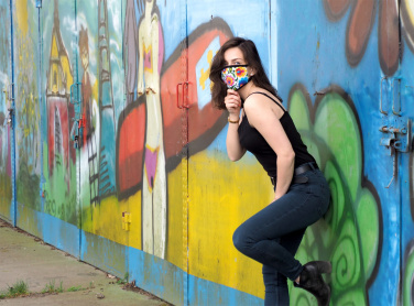 Logotrade promotional gift image of: MARS cotton mask (size M) 1379165