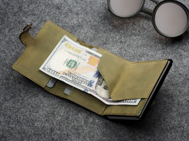 Logotrade promotional merchandise picture of: RFID wallet - Hunter Leather 2109284