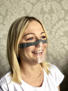 Logo trade promotional merchandise photo of: HESTIA clear face shield-mask for mouth and nose 1452162