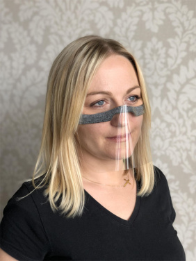 Logo trade promotional products image of: KALIPSO clear face shield-mask for mouth and nose 1447162