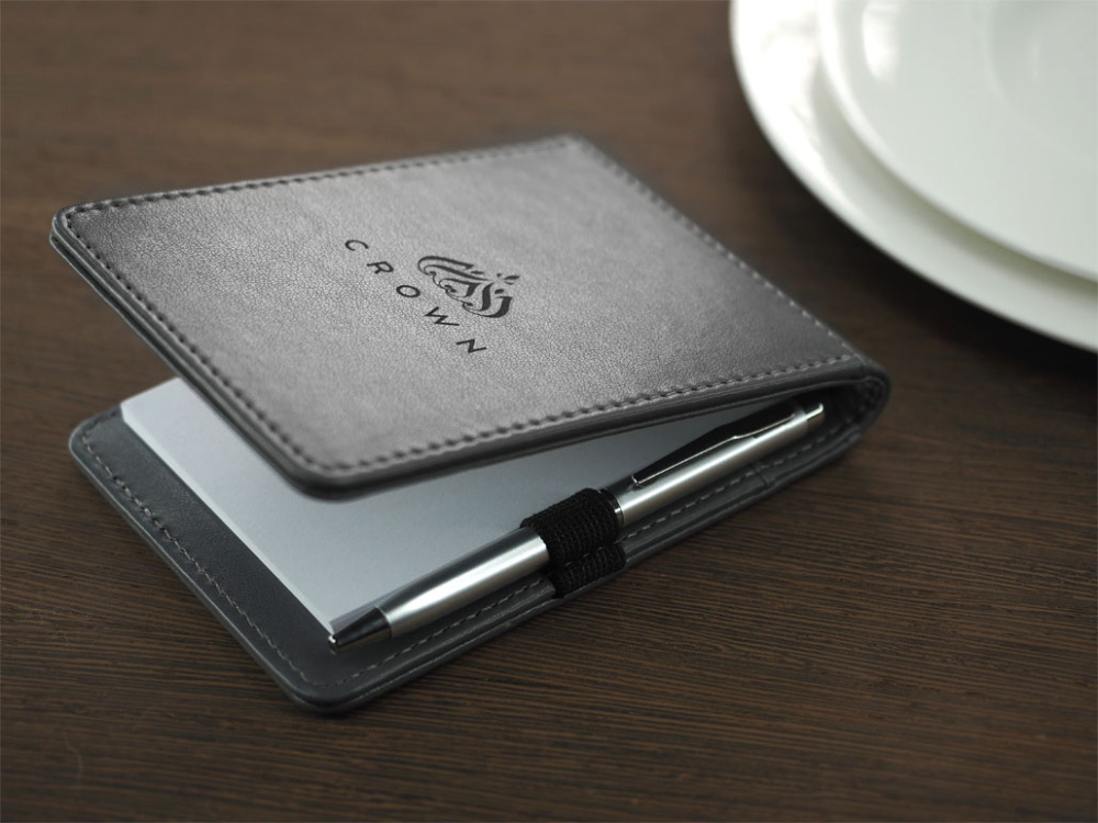 Logo trade business gifts image of: Waiter notepad 1102119