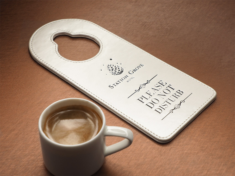 Logo trade promotional items image of: DND door sign 1111119