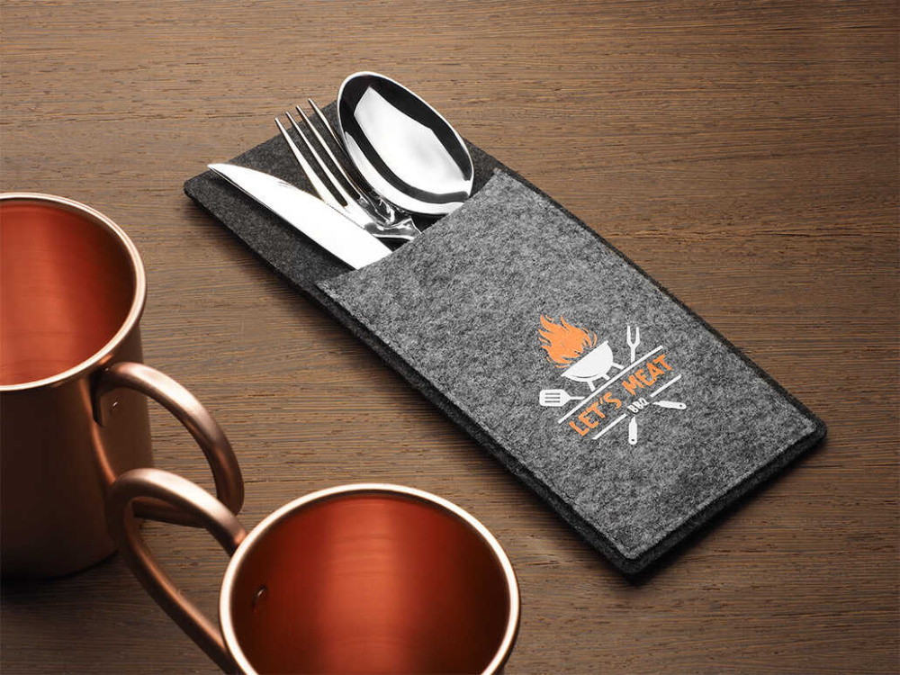 Logo trade promotional giveaways image of: Cutlery case 1645246