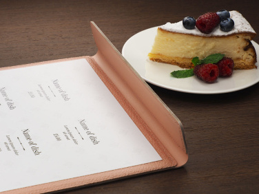 Logo trade promotional giveaways image of: Menu cover 1241281