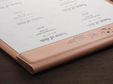 Logo trade corporate gifts image of: Menu cover 1241281