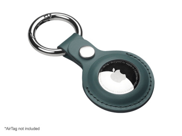 Logo trade business gifts image of: Keyring with holder for AirTag 1914094