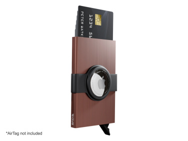 Logotrade advertising products photo of: RFID credit card case with holder for AirTag 2163155