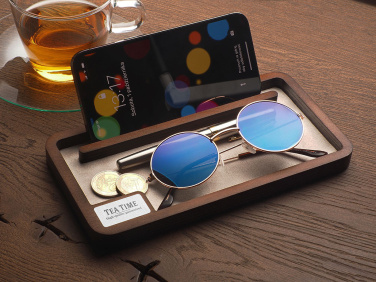 Logo trade promotional merchandise image of: Wooden desk organiser 1818121