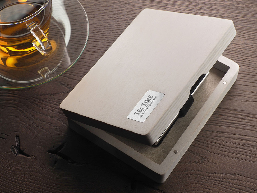 Logo trade corporate gifts image of: Wooden box 1819121