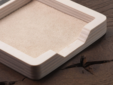 Logo trade advertising product photo of: Wooden memo card box 1832121