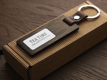Logotrade advertising product image of: Wooden keyring 1853121