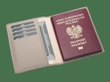 Logo trade corporate gifts image of: RFID passport case 1301113