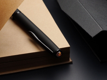 Logo trade business gifts image of: Ball pen with AMBER stone 2070036