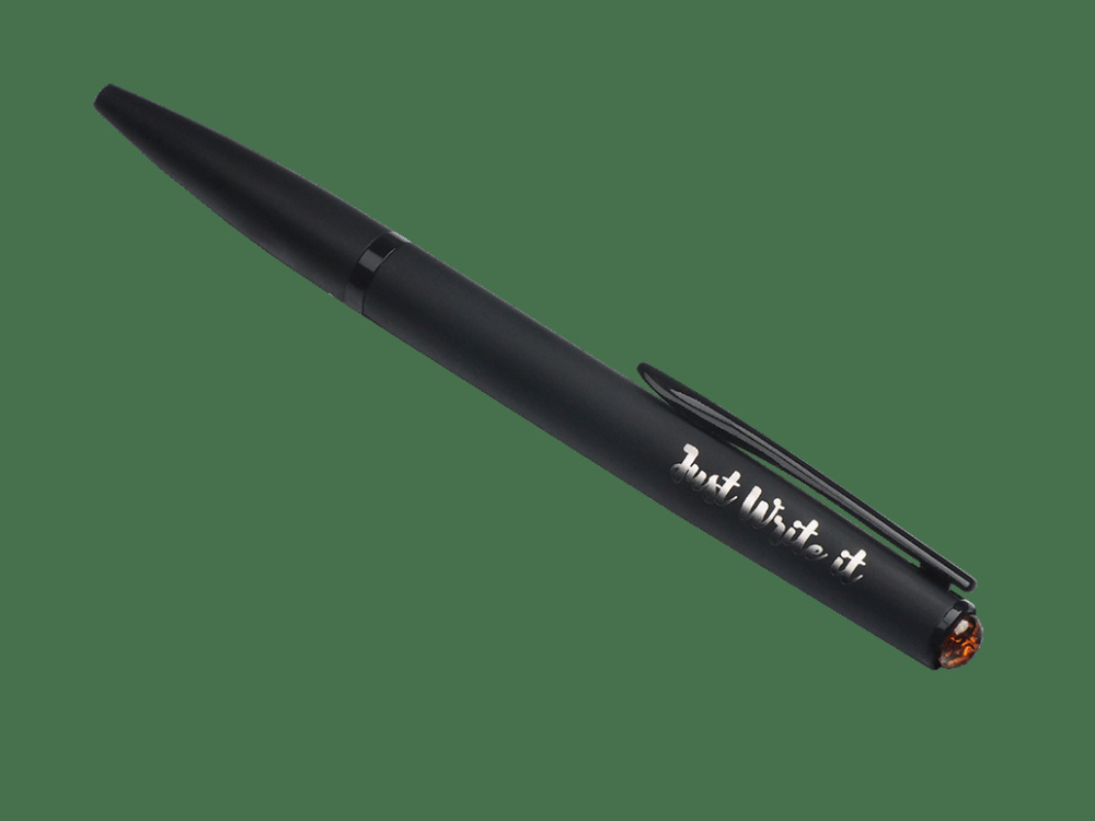 Logotrade promotional merchandise picture of: Ball pen with AMBER stone 2070036