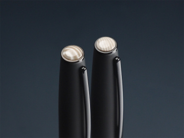 Logotrade promotional product picture of: Striped Flint Pen set 1284036