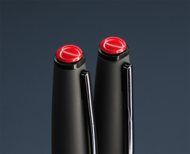 Logo trade business gift photo of: Coral stone Pen set 1285036