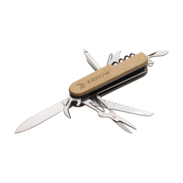 Logo trade promotional item photo of: Beechwood Pocket knife