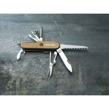 Logo trade corporate gifts picture of: Beechwood Pocket knife