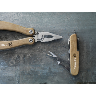 Logo trade promotional gifts picture of: Beechwood Pocket knife